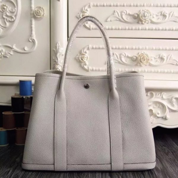 Top Réplique Hermès Garden Party 36cm Cabas Blanc – Image 4