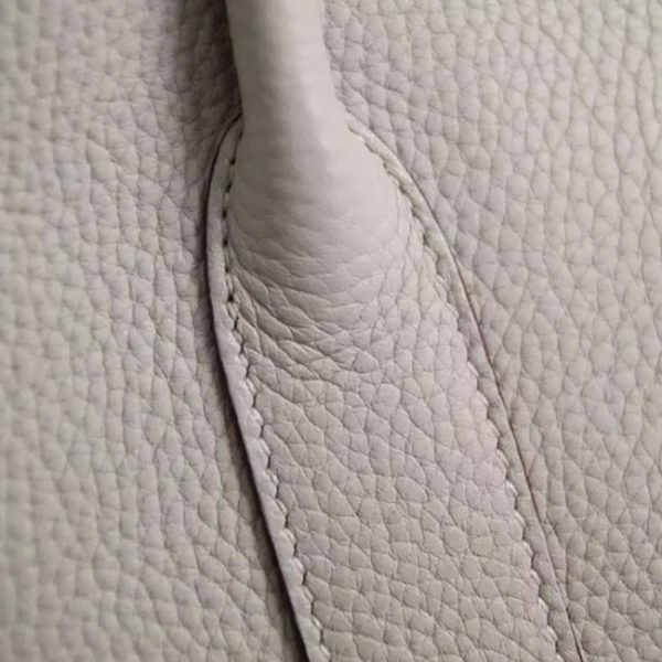 Top Réplique Hermès Garden Party 30cm Cabas Blanc – Image 2