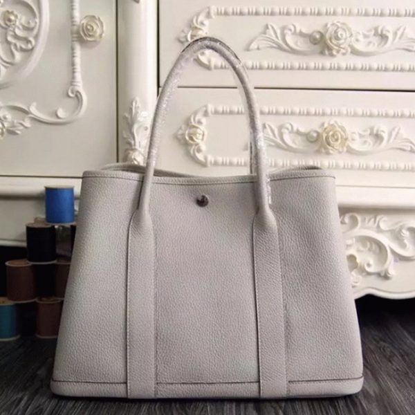 Top Réplique Hermès Garden Party 30cm Cabas Blanc