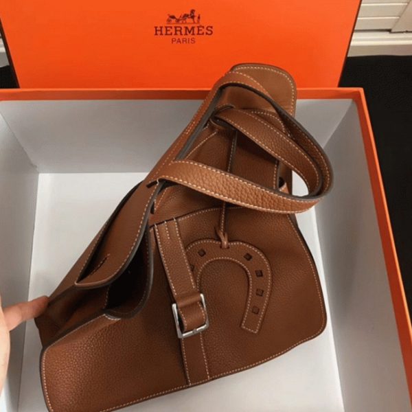 Contrefa?on Hermès Halzan Sac Marron – Image 7