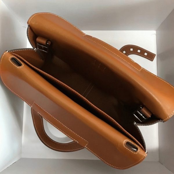 Contrefa?on Hermès Halzan Sac Marron – Image 4