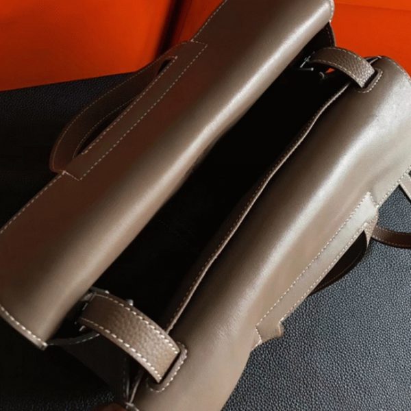 Fausse Hermès Halzan Sac étoupe – Image 7