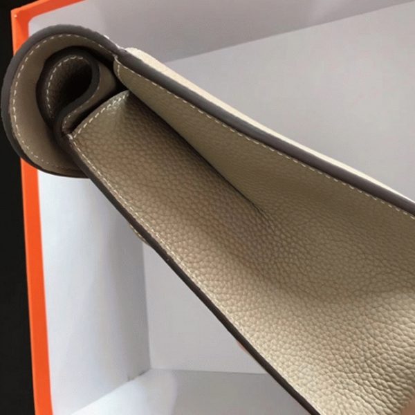 Réplique AAA Hermès Halzan Sac à Main Gris – Image 2