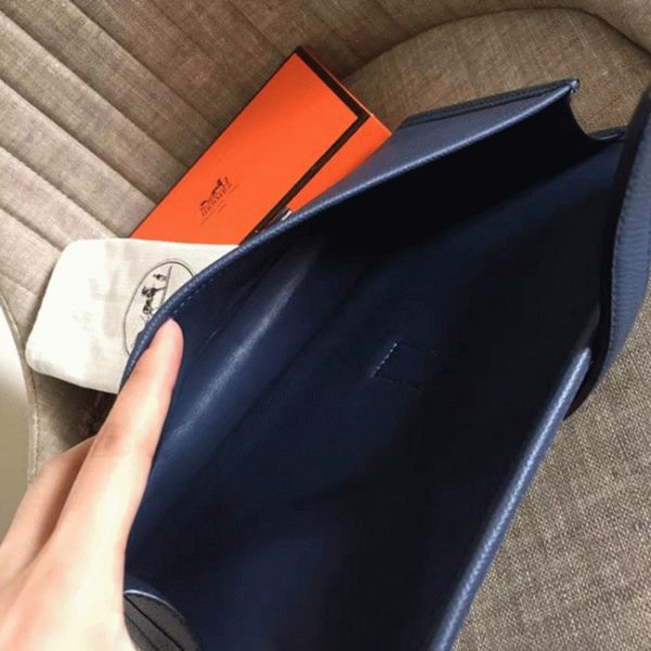 Haute Réplique Hermès Jige Elan Pochette Saphir Epsom – Image 7
