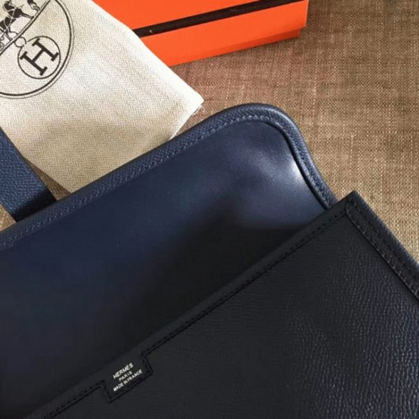 Haute Réplique Hermès Jige Elan Pochette Saphir Epsom – Image 3