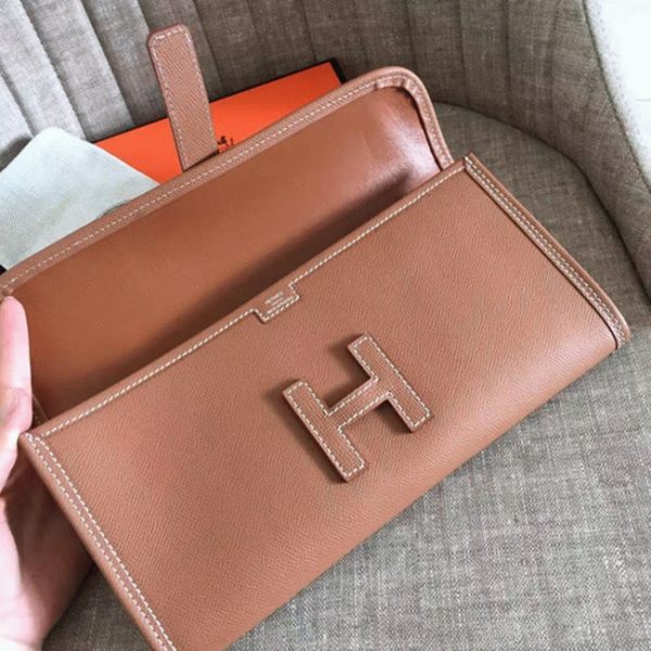 Contrefa?on Hermès Jige Elan 29 Pochette Marron – Image 4