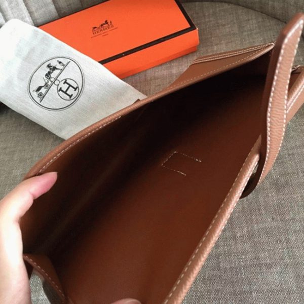Contrefa?on Hermès Jige Elan 29 Pochette Marron – Image 3