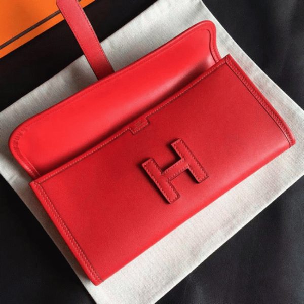 Top Réplique Hermès Jige Elan 29 Pochette Rouge – Image 8
