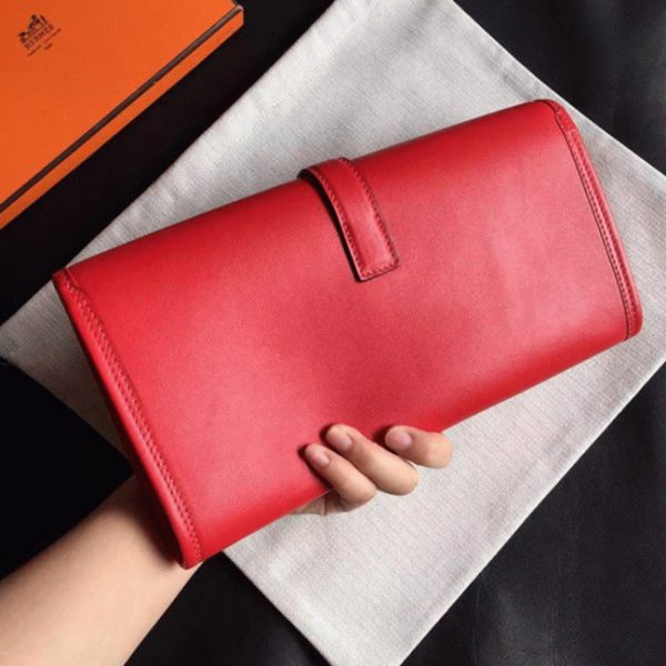 Top Réplique Hermès Jige Elan 29 Pochette Rouge – Image 5