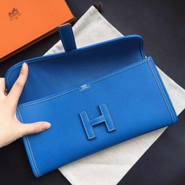 Réplique Hermès Jige Elan 29 Pochette Bleue – Image 7