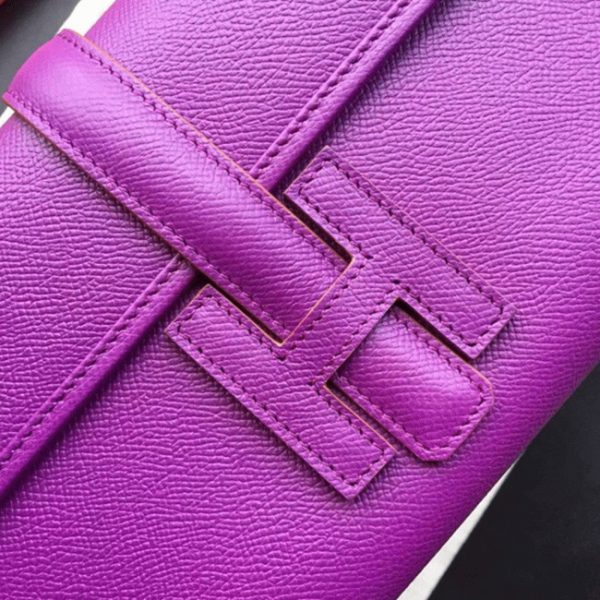 Réplique 1:1 Hermès Jige Elan 29 Pochette Cyclamen – Image 6
