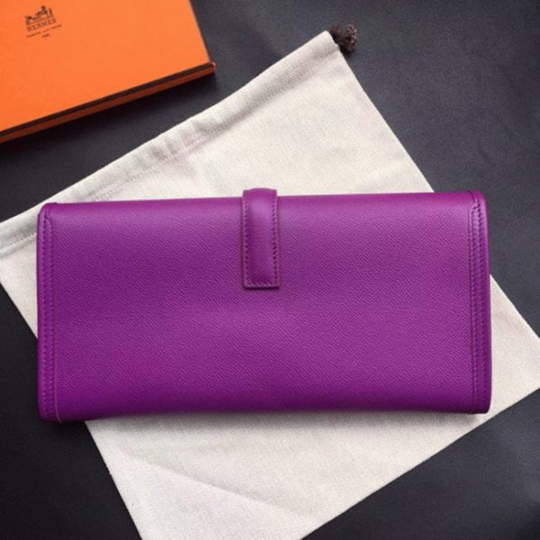 Réplique 1:1 Hermès Jige Elan 29 Pochette Cyclamen – Image 4