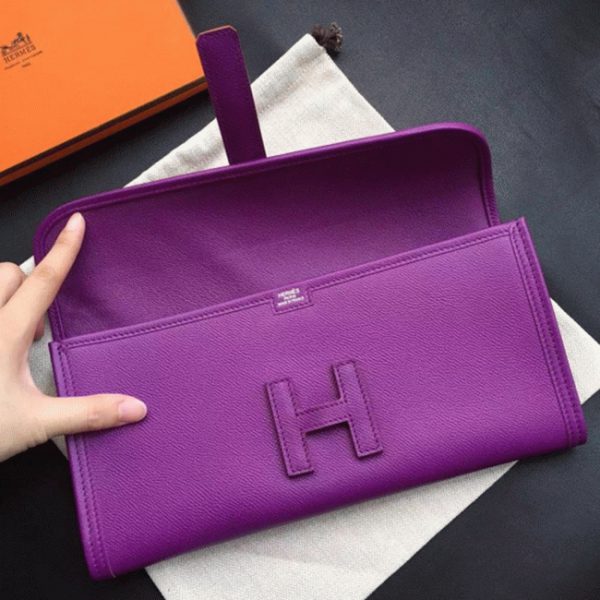 Réplique 1:1 Hermès Jige Elan 29 Pochette Cyclamen – Image 3
