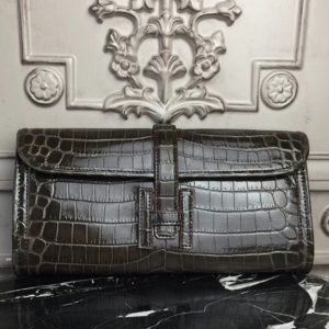 Copie Hermès Jige Elan 29 Pochette Chocolat