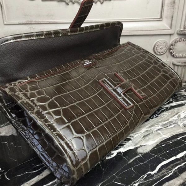 Copie Hermès Jige Elan 29 Pochette Chocolat – Image 5
