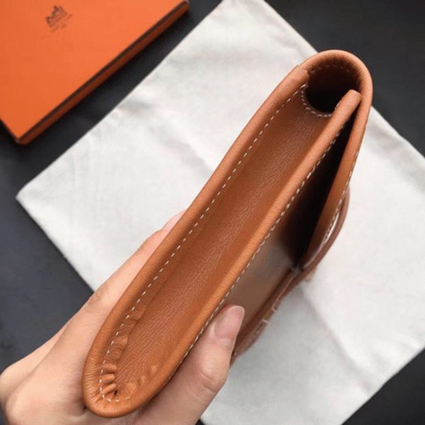 Pochette Hermès Jige Elan 29 - Imitation en cuir Swift Doré – Image 8