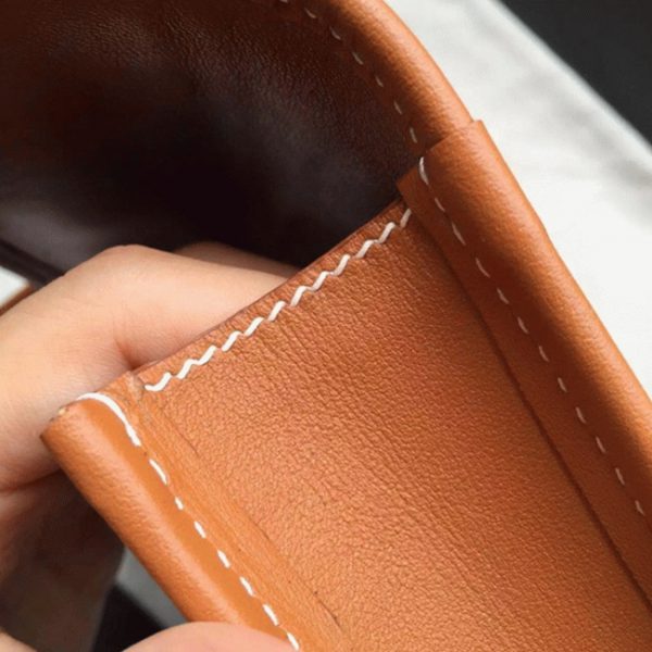 Pochette Hermès Jige Elan 29 - Imitation en cuir Swift Doré – Image 5