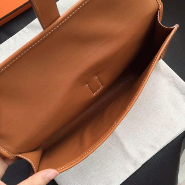 Pochette Hermès Jige Elan 29 - Imitation en cuir Swift Doré – Image 4