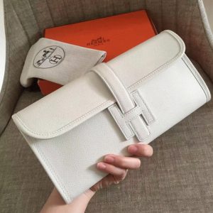 Fausse Hermès Jige Elan Pochette Blanche