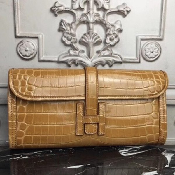Réplique AAA Hermès Jige Elan 29 Pochette Caramel