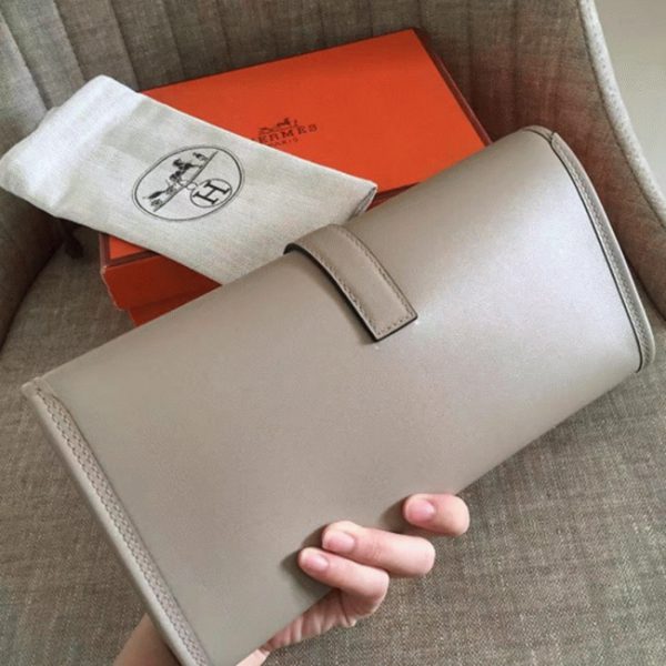 Fausse Hermès Jige Elan 29 Pochette Grise – Image 4