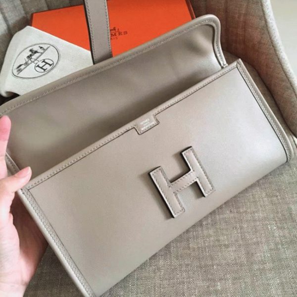 Fausse Hermès Jige Elan 29 Pochette Grise – Image 2