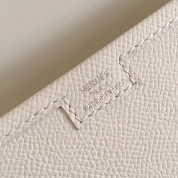 Fausse Hermès Jige Elan Pochette Blanche – Image 4