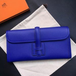 Réplique Hermès Jige Elan 29 Pochette Bleu électrique Epsom