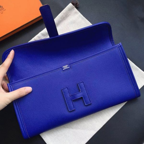 Réplique Hermès Jige Elan 29 Pochette Bleu électrique Epsom – Image 2