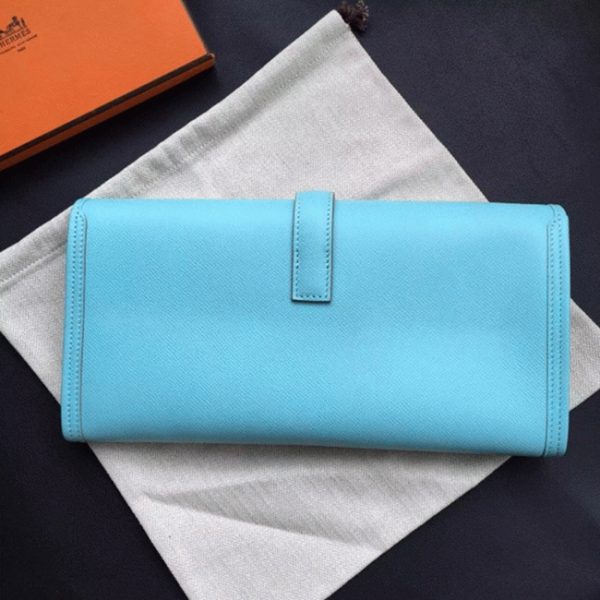 Fausse Hermès Jige Elan 29 Pochette Céleste Epsom – Image 7