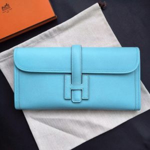 Fausse Hermès Jige Elan 29 Pochette Céleste Epsom