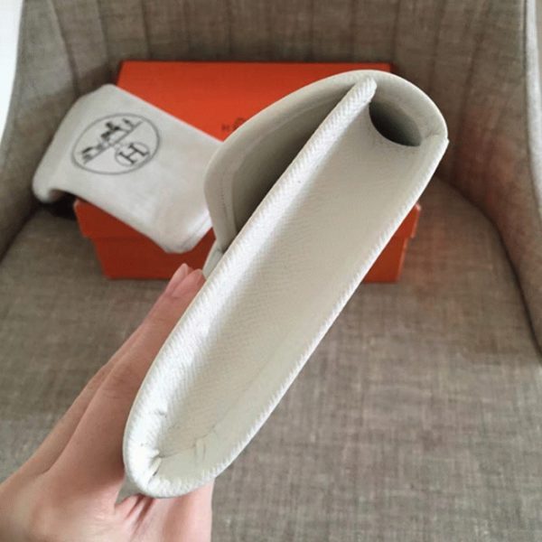 Fausse Hermès Jige Elan Pochette Blanche – Image 3