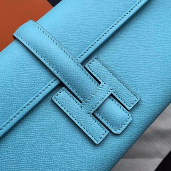 Fausse Hermès Jige Elan 29 Pochette Céleste Epsom – Image 4