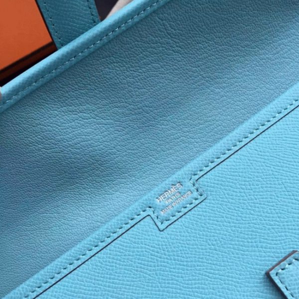 Fausse Hermès Jige Elan 29 Pochette Céleste Epsom – Image 3