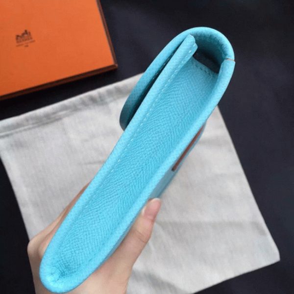 Fausse Hermès Jige Elan 29 Pochette Céleste Epsom – Image 2