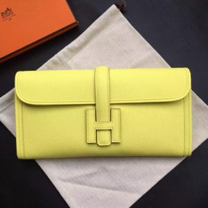 Contrefaçon Hermès Jige Elan Pochette Soufre