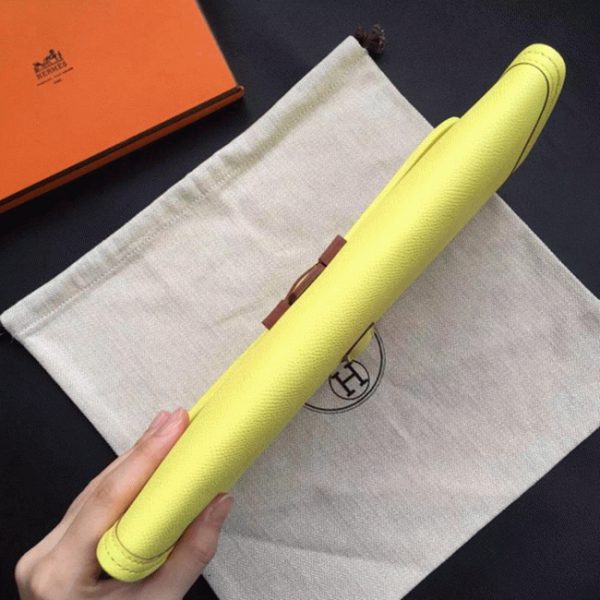 Contrefaçon Hermès Jige Elan Pochette Soufre – Image 8