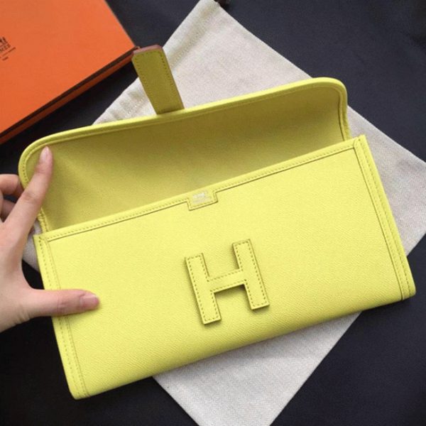 Contrefaçon Hermès Jige Elan Pochette Soufre – Image 7