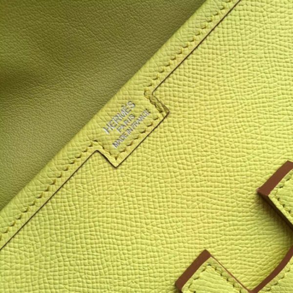 Contrefaçon Hermès Jige Elan Pochette Soufre – Image 5