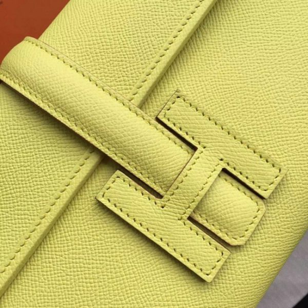 Contrefaçon Hermès Jige Elan Pochette Soufre – Image 4