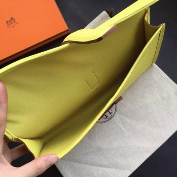 Contrefaçon Hermès Jige Elan Pochette Soufre – Image 2