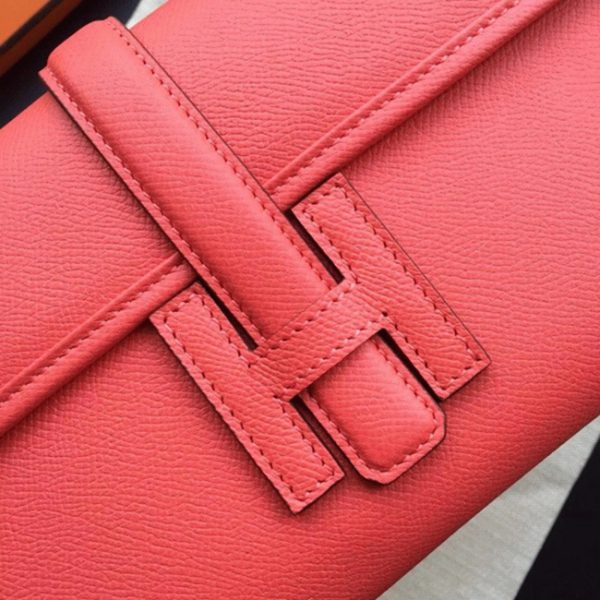 Réplique de Luxe Hermès Jige Elan Pochette Flamingo – Image 6