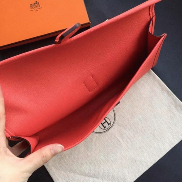 Réplique de Luxe Hermès Jige Elan Pochette Flamingo – Image 2