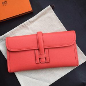 Réplique de Luxe Hermès Jige Elan Pochette Flamingo