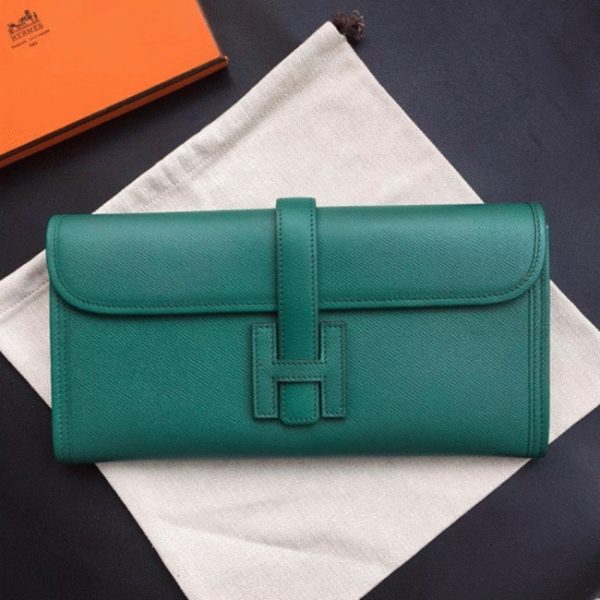 Réplique Hermès Jige Elan 29 Pochette Vert Foncé