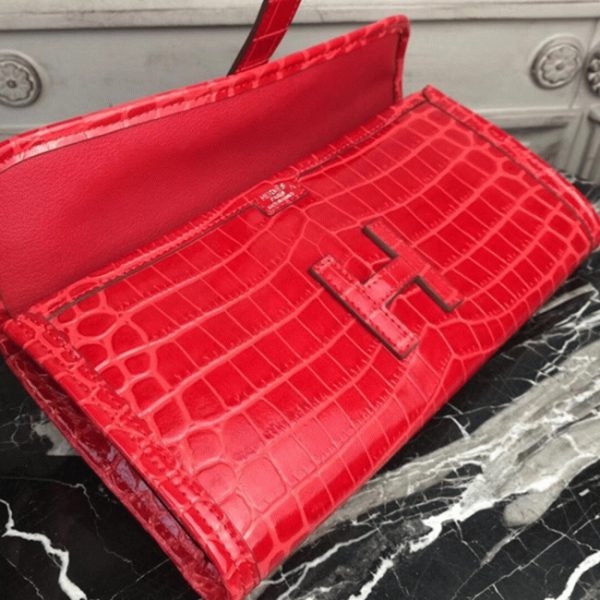 Fausse Hermès Jige Elan 29 Pochette Rouge – Image 4