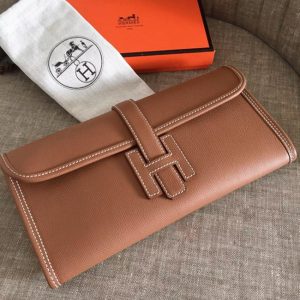 Contrefa?on Hermès Jige Elan 29 Pochette Marron