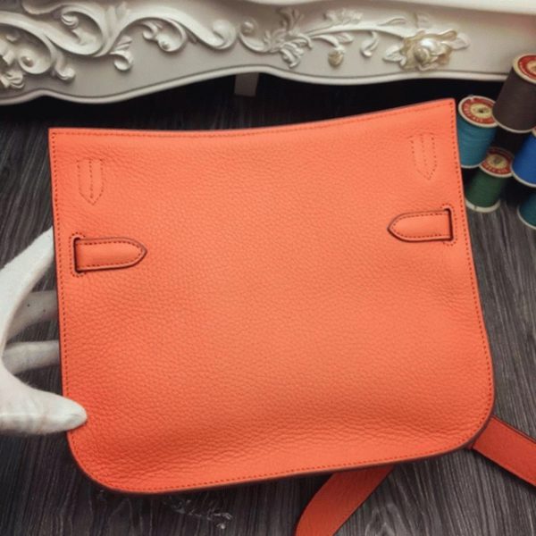 Réplique Hermès Jypsiere 34cm Sac à Main Orange – Image 2