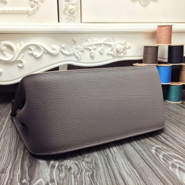 Contrefaçon Hermès Jypsiere 31cm Sac à Main Gris Grand – Image 2