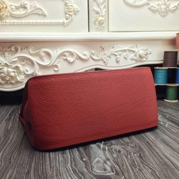 Fausse Hermès Jypsiere 31cm Sac à Main Rouge Grand – Image 2